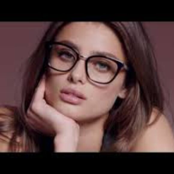 Jimmy Choo JC318/G 0086 00 Square 54mm Eyeglasses - Havana - Picture 4 of 11